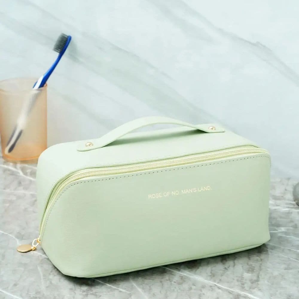 Grande Trousse de Maquillage Vert Clair