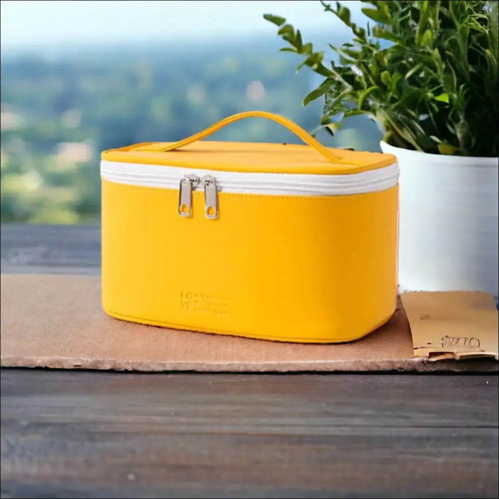 Sac Cosmétique Jaune - 22x12x14cm