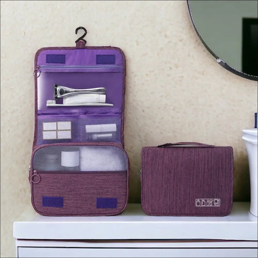 Trousse De Toilette Dépliante Violet