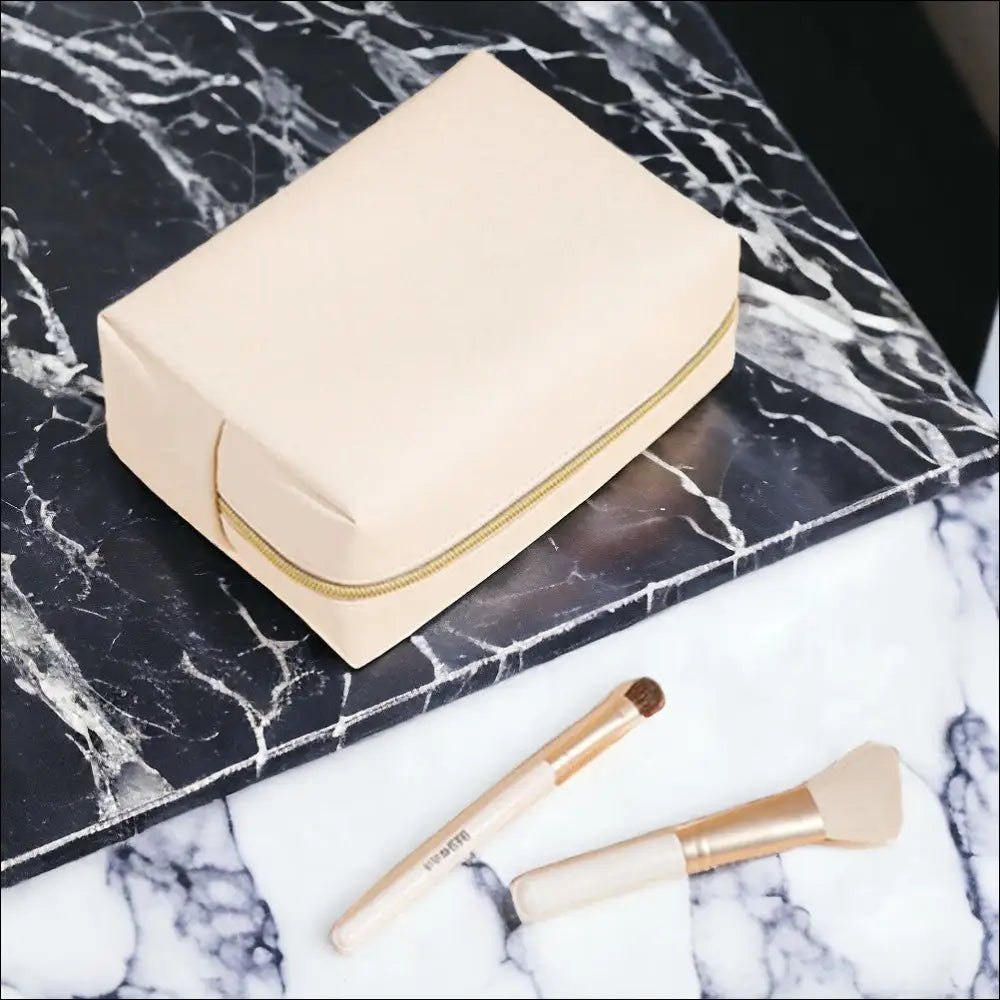 Trousse De Toilette Femme Beige