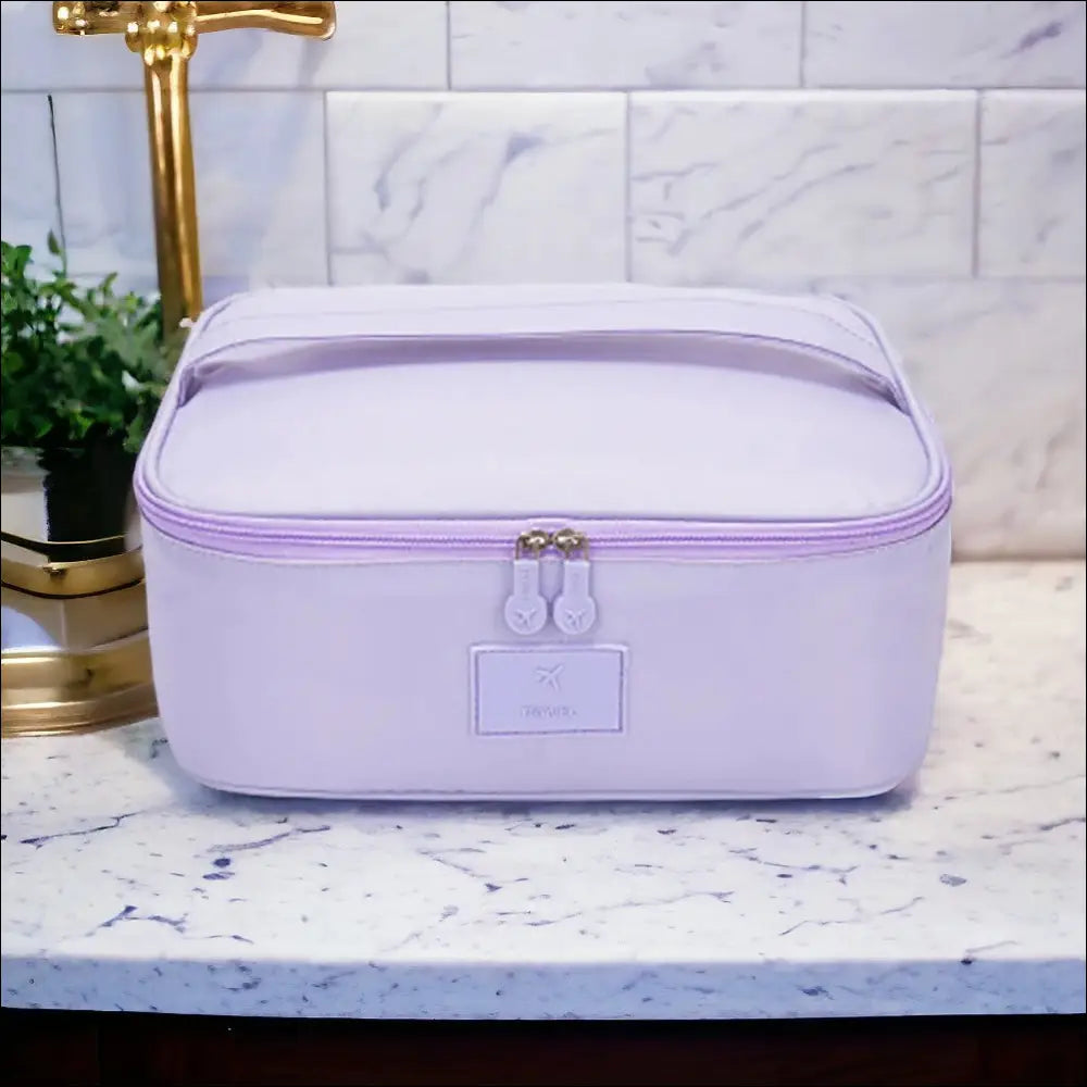 Trousse De Toilette Femme Violet Compacte