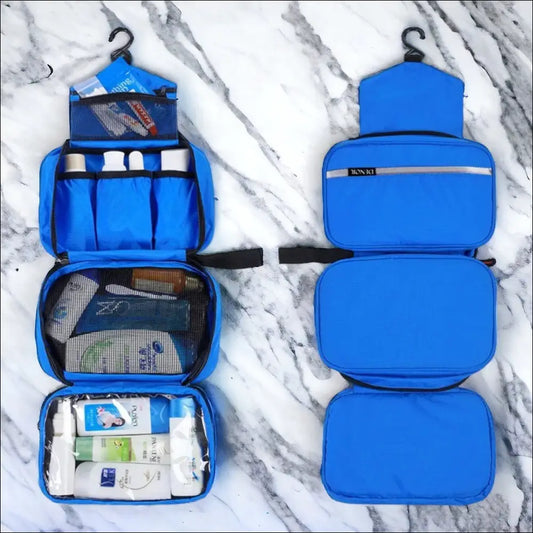 Trousse De Toilette Homme Dépliante Bleu TRAVELICONS™