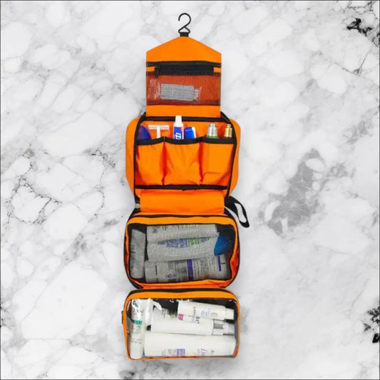 Trousse De Toilette Homme Dépliante Orange TRAVELICONS™