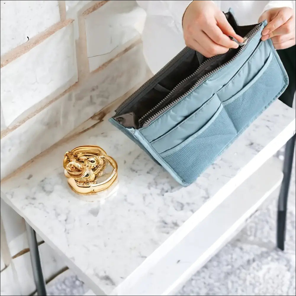 Trousse De Toilette Pratique Bleu