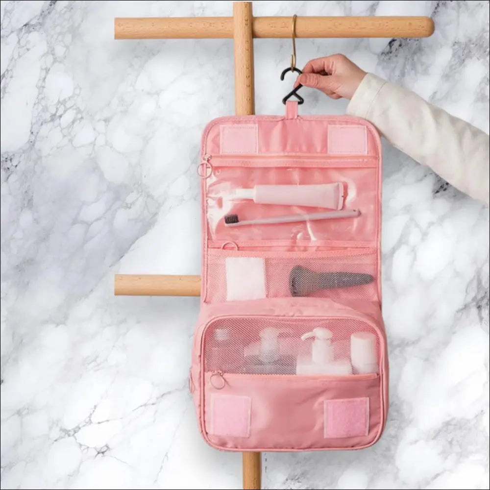 Trousse De Toilette Suspendue Rose