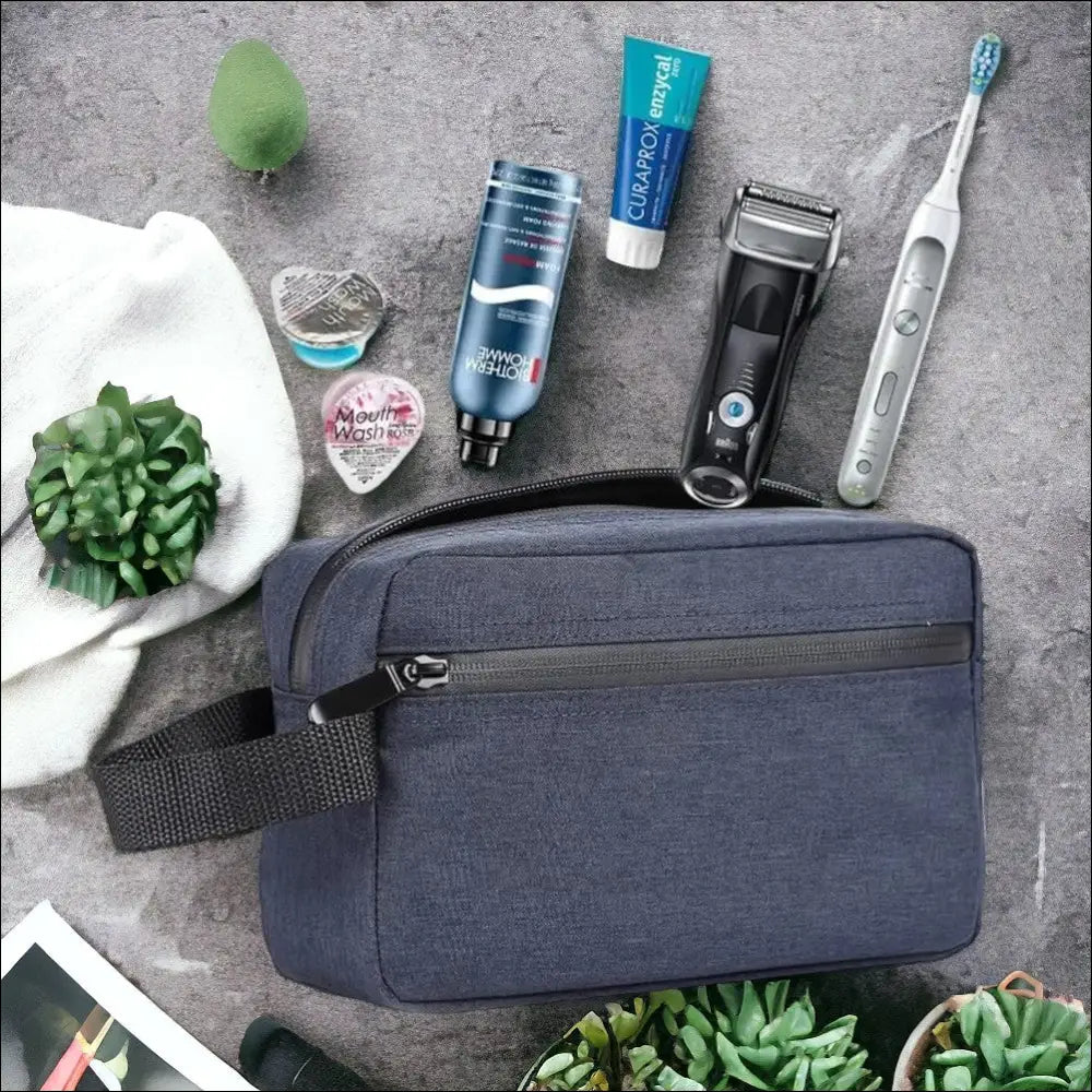 Trousse De Toilette De Voyage Bleu Foncé