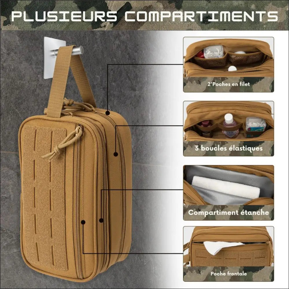 Trousse De Toilette De Voyage Kaki