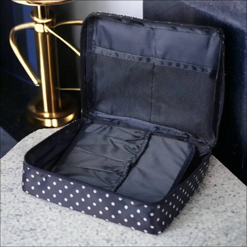 Vanity Case Bleu Avec Des Points