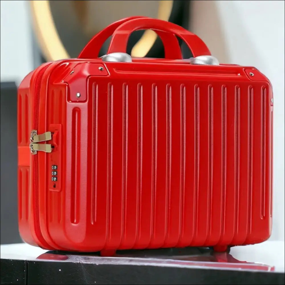 Vanity Case Rigide Rouge à Code